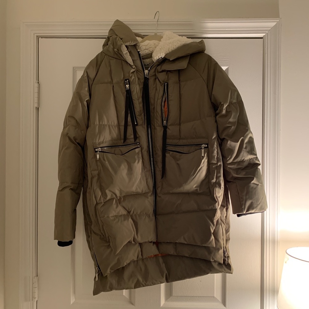 “The Amazon Coat” - Olive Green Orolay Winter Coat